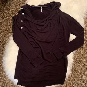 FREE PEOPLE hooded cardigan